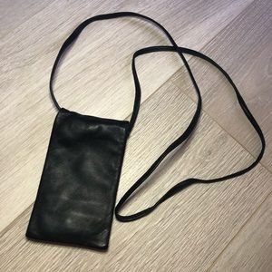Zara Soft Leather Neck Wallet Transit Badge Access
